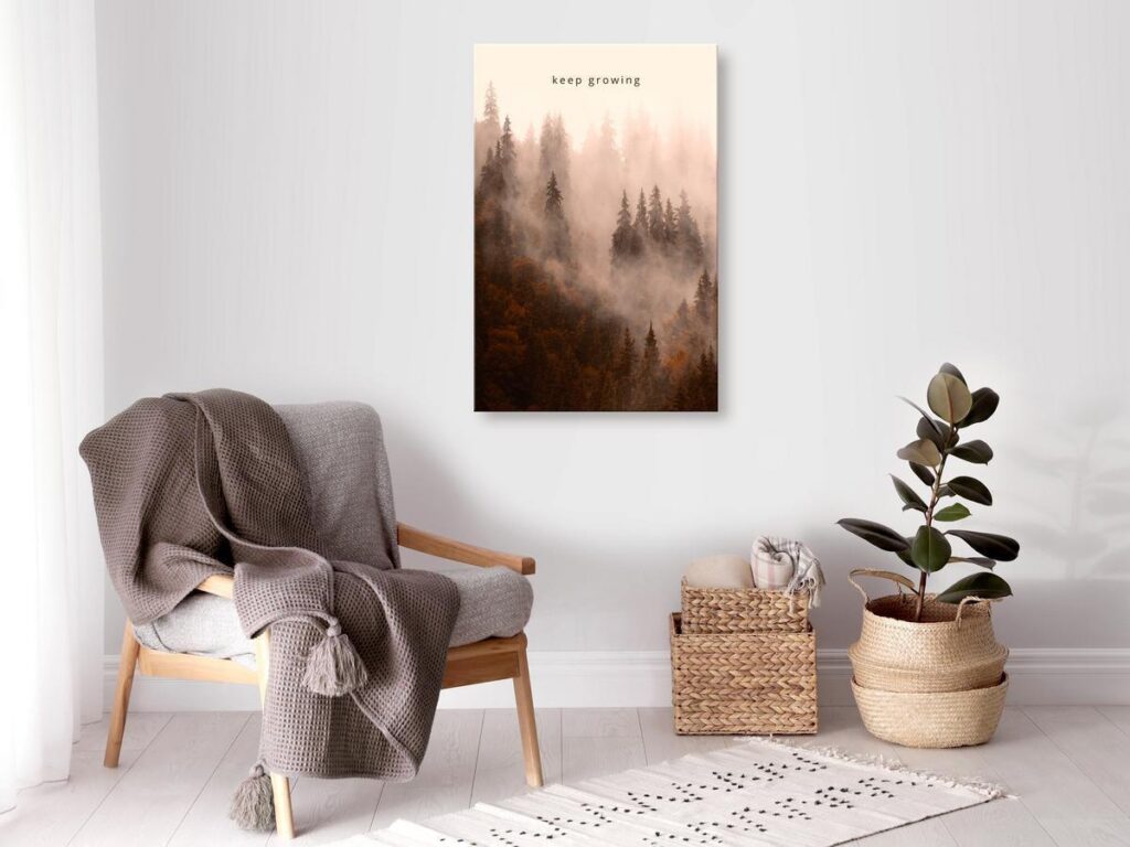 Schilderij - Keep Growing (1 Part) Vertical