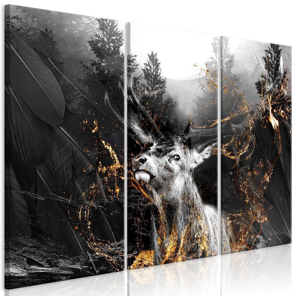 Schilderij - King of the Woods (3 Parts) - Afbeelding 2