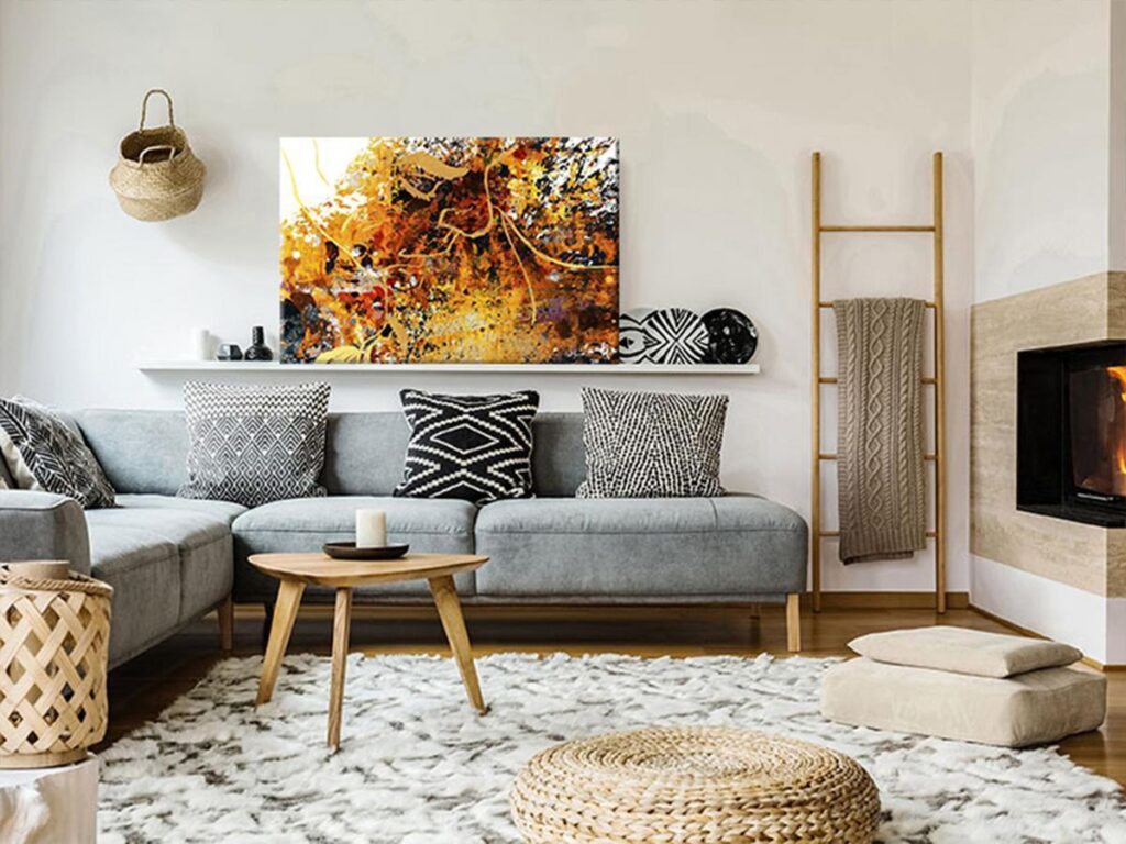 Schilderij - Kiss Explosion (1 Part) Wide