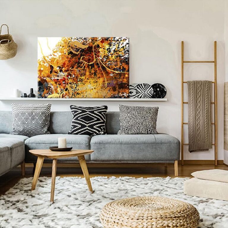 Schilderij - Kiss Explosion (1 Part) Wide