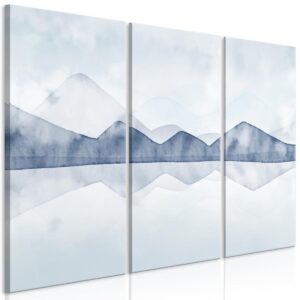 Schilderij - Lake in the Mountains (3 Parts)