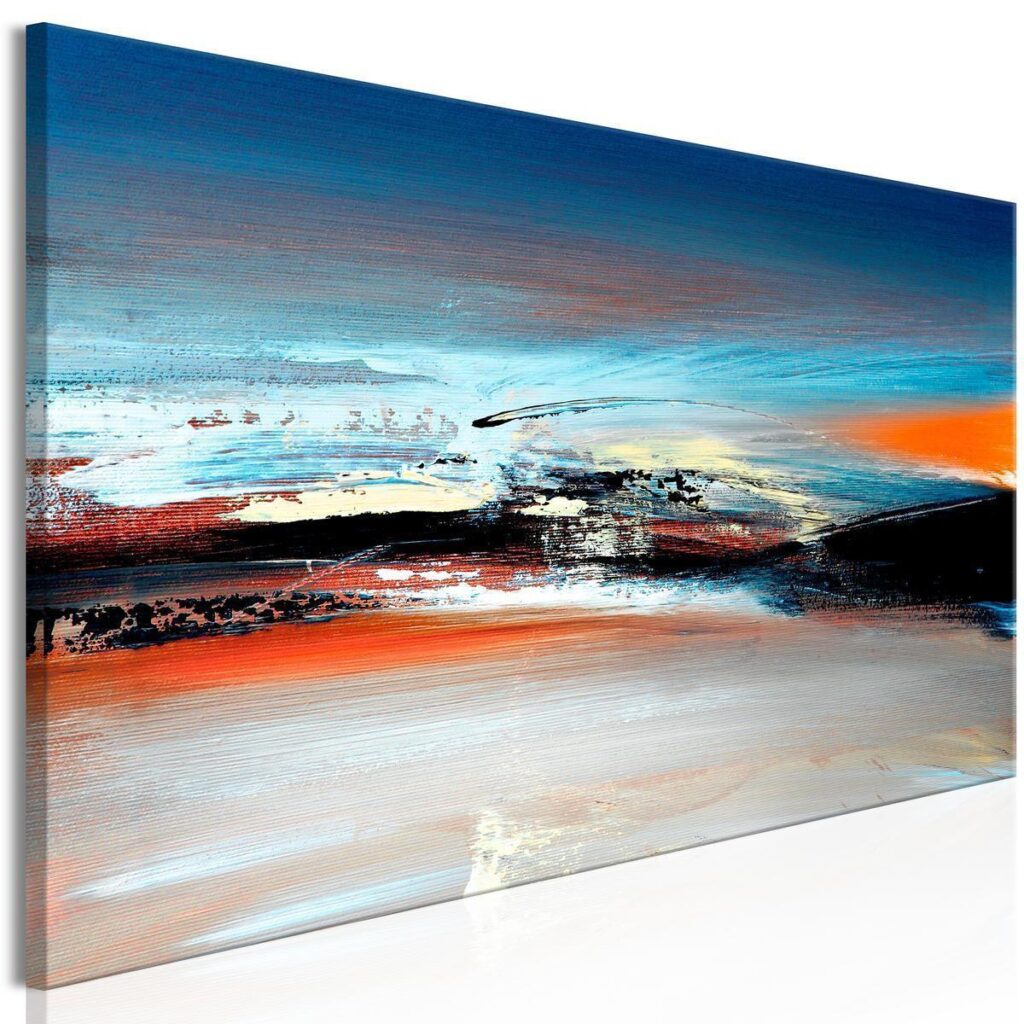 Schilderij - Landscape at Dawn (1 Part) Narrow