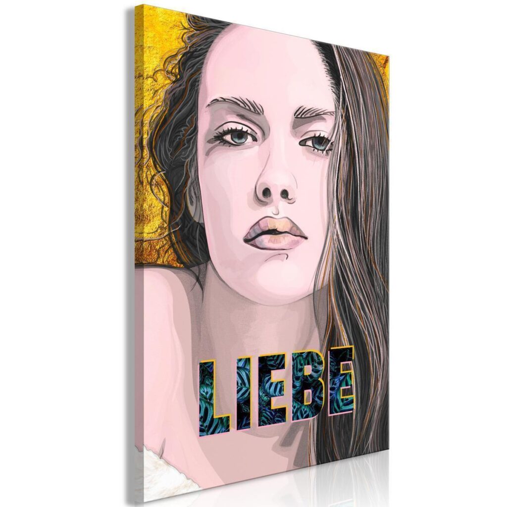 Schilderij - Liebe (1 Part) Vertical - Afbeelding 2