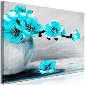 Schilderij - Lightness of Light (1 Part) Wide Blue