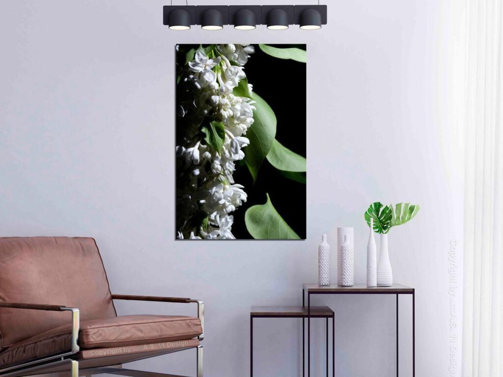 Schilderij - Lilacs Detail (1 Part) Vertical