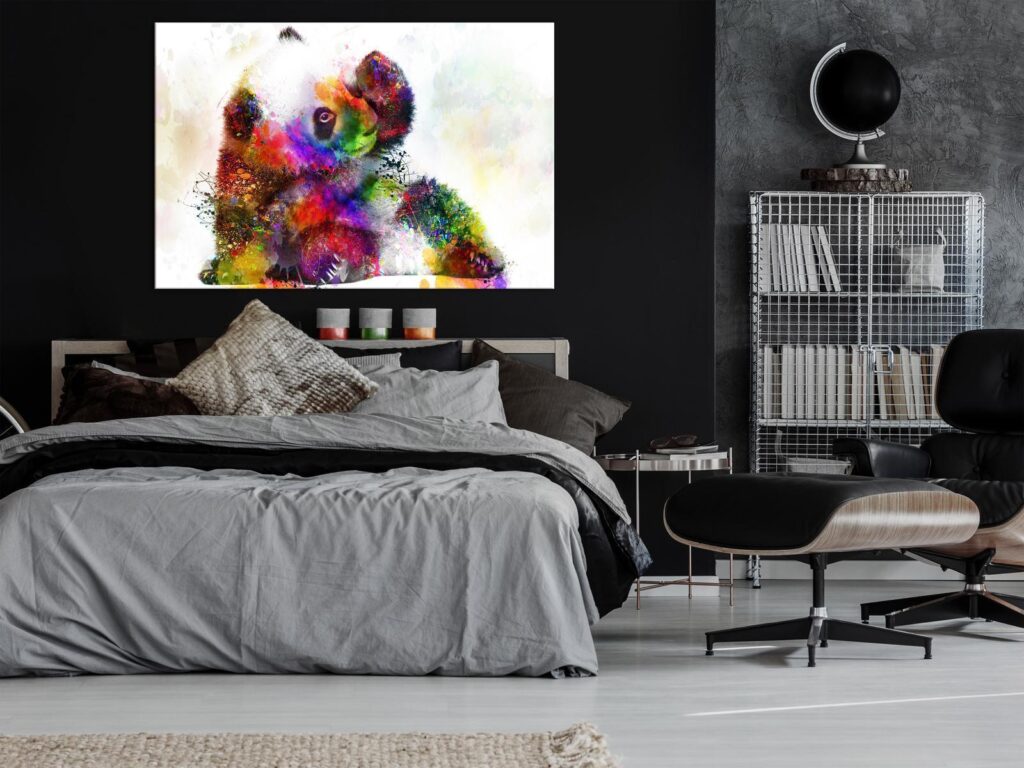 Schilderij - Little Panda (1 Part) Wide - Afbeelding 2