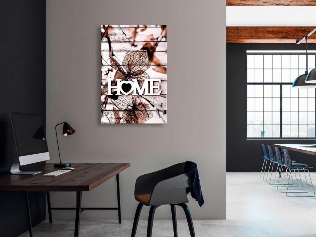 Schilderij - Living Home (1 Part) Vertical