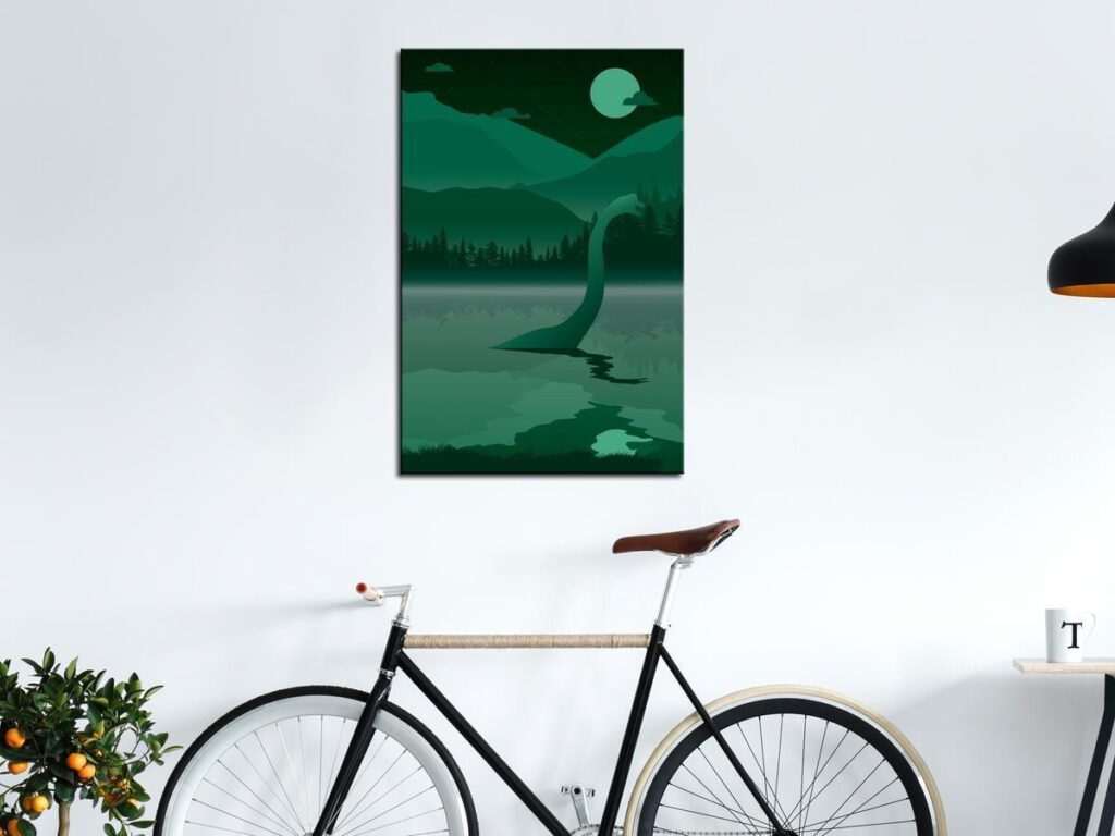 Schilderij - Loch Ness (1 Part) Vertical