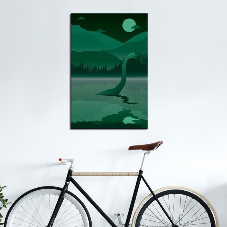 Schilderij - Loch Ness (1 Part) Vertical