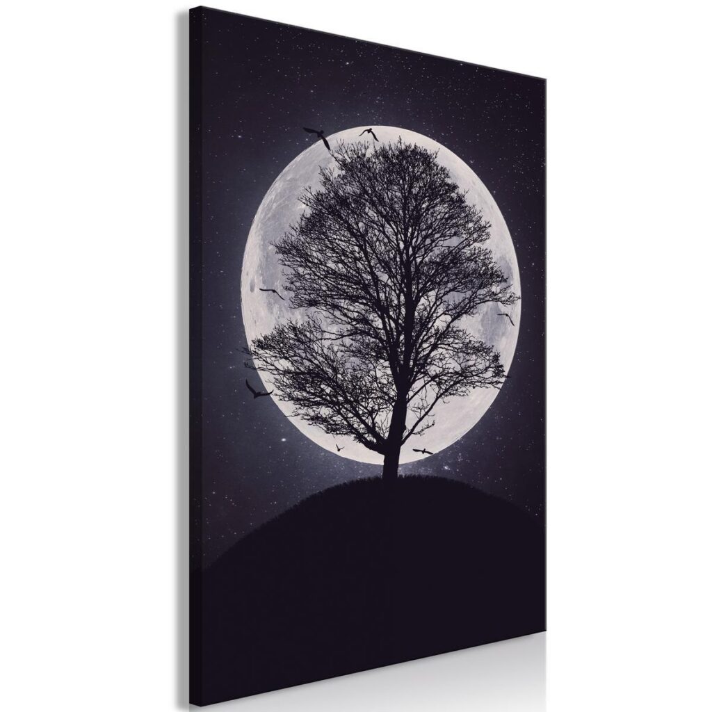 Schilderij - Lone Tree (1 Part) Vertical - Afbeelding 2
