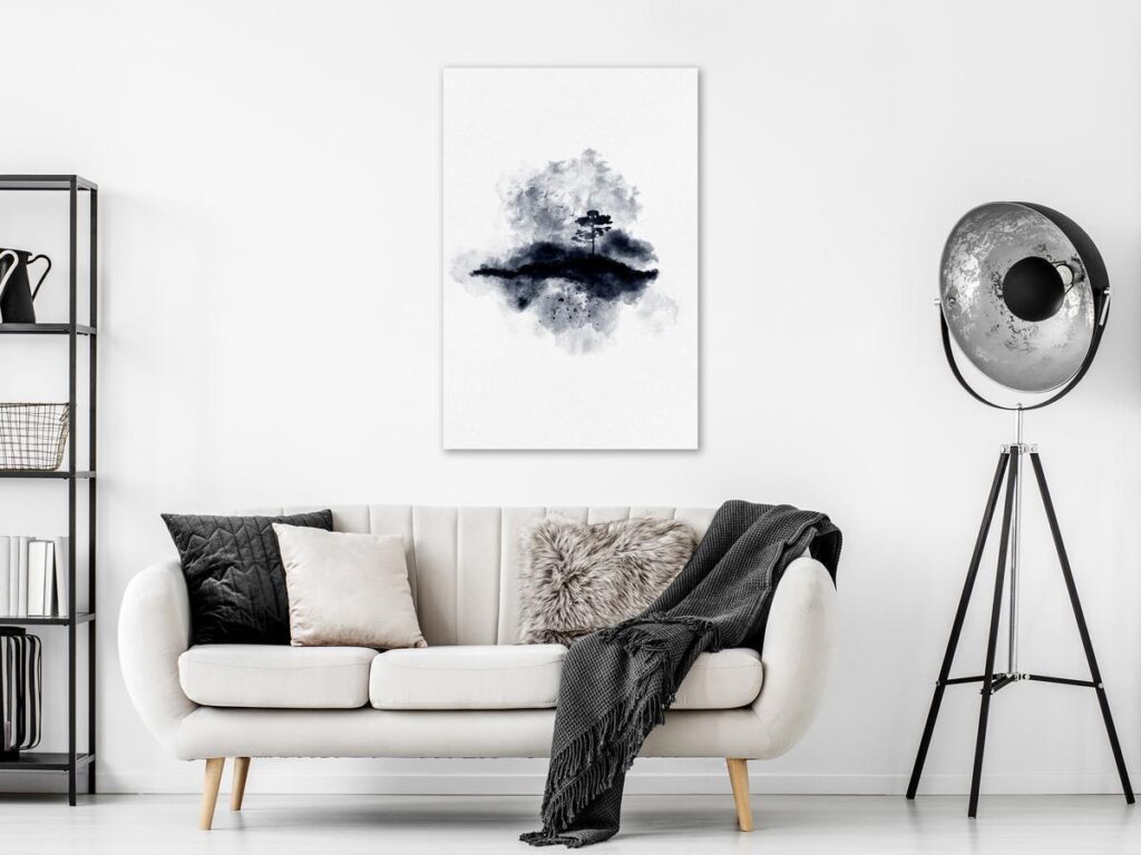 Schilderij - Lone Tree (1 Part) Vertical
