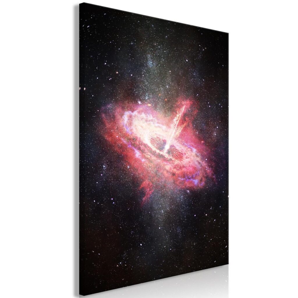 Schilderij - Lonely Galaxy (1 Part) Vertical - Afbeelding 2