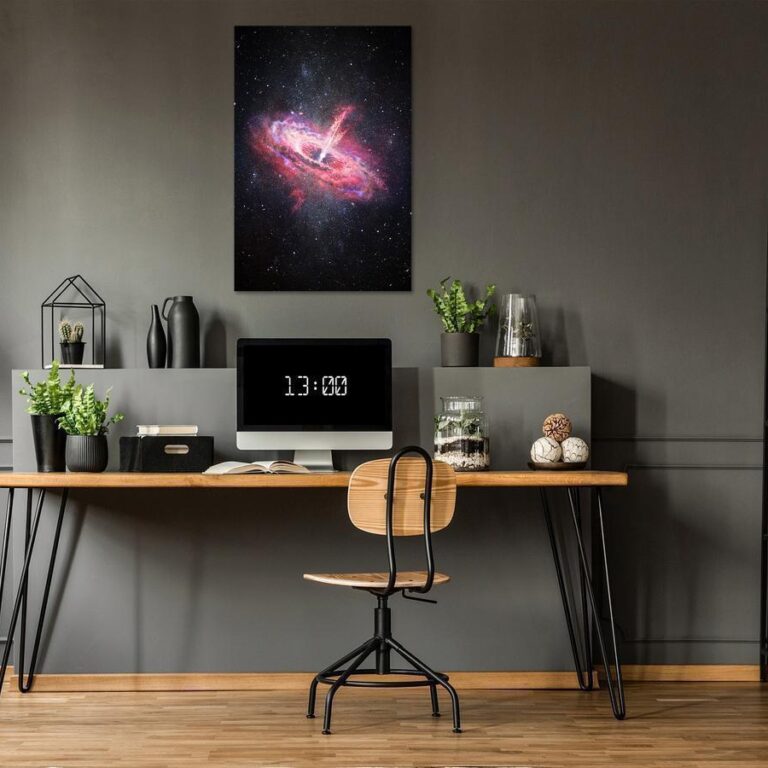 Schilderij - Lonely Galaxy (1 Part) Vertical
