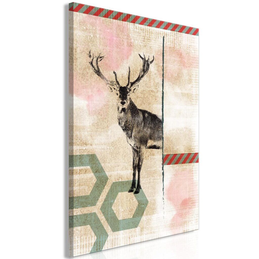 Schilderij - Lost Deer (1 Part) Vertical - Afbeelding 2