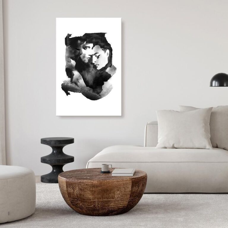 Schilderij - Love Longing (1 Part) Vertical