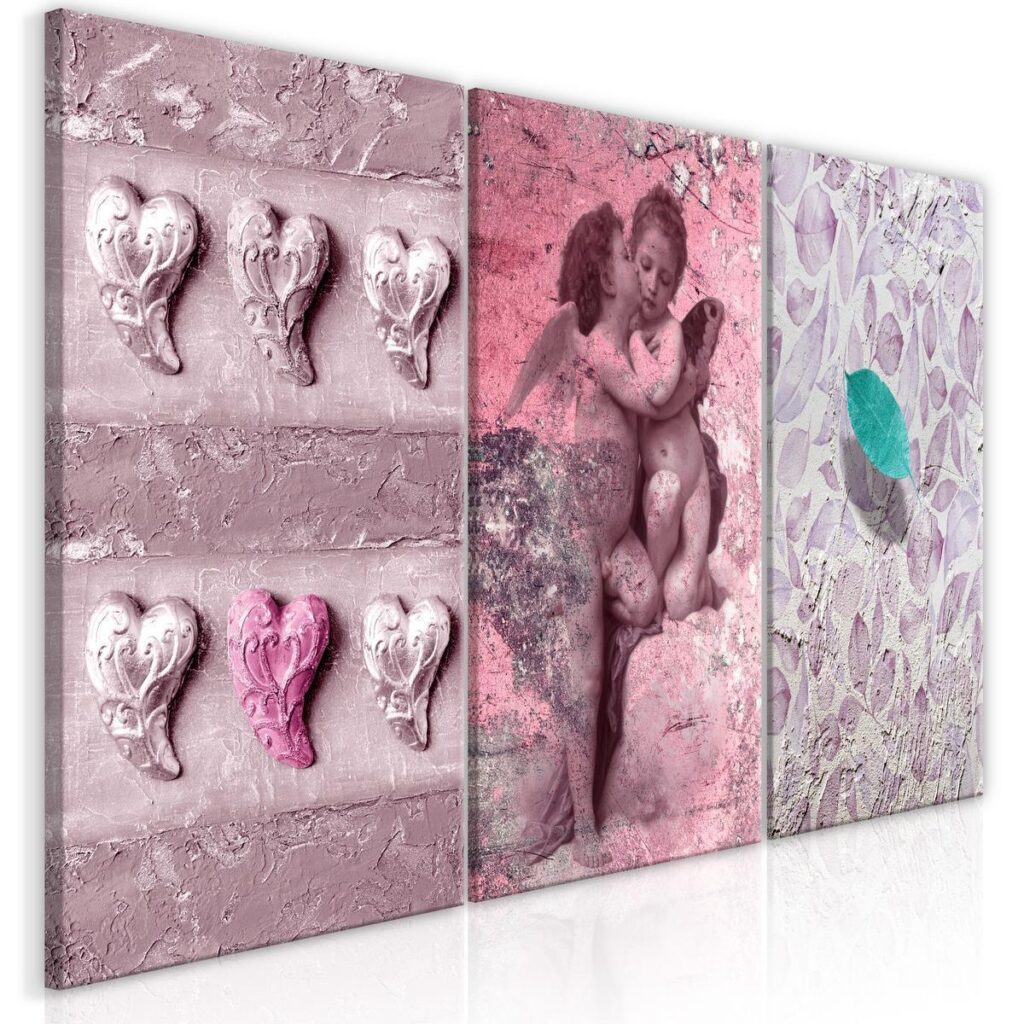 Schilderij - Love Story (3 Parts) - Afbeelding 2