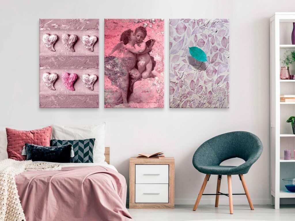Schilderij - Love Story (3 Parts)