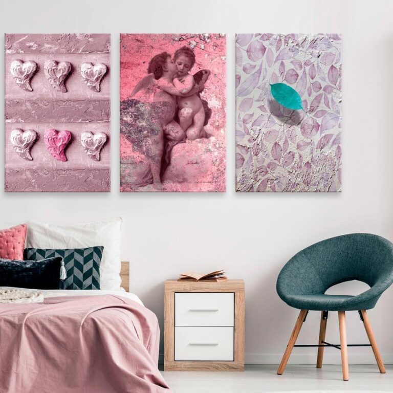 Schilderij - Love Story (3 Parts)