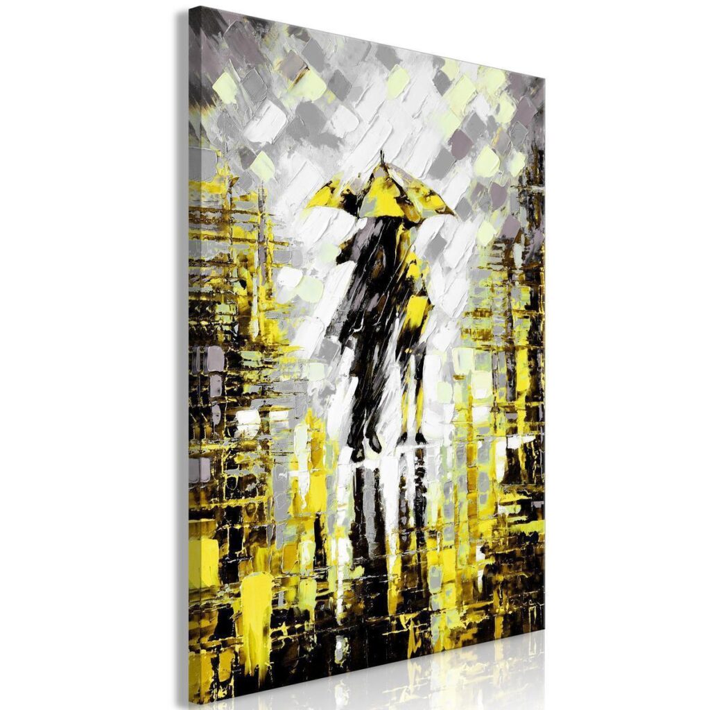 Schilderij - Lovers in Colour (1 Part) Vertical Yellow - Afbeelding 2