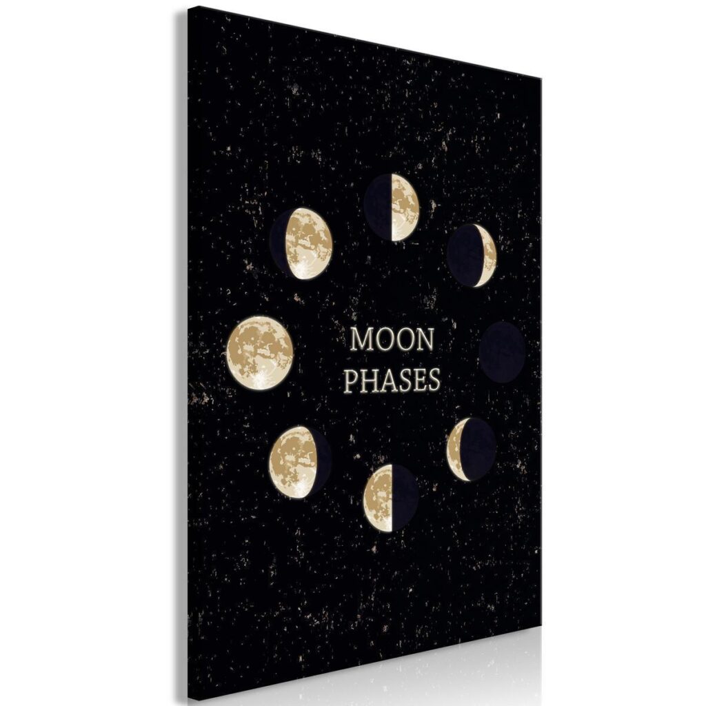 Schilderij - Lunar Cycle (1 Part) Vertical - Afbeelding 2