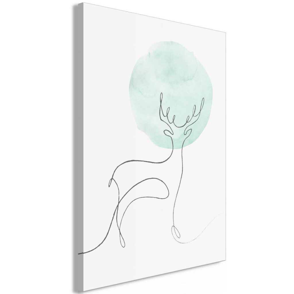 Schilderij - Lunar Line (1 Part) Vertical - Afbeelding 2