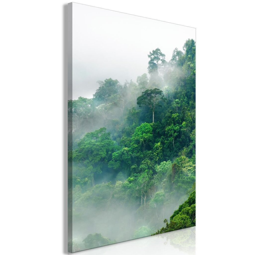 Schilderij - Lush Forest (1 Part) Vertical - Afbeelding 2