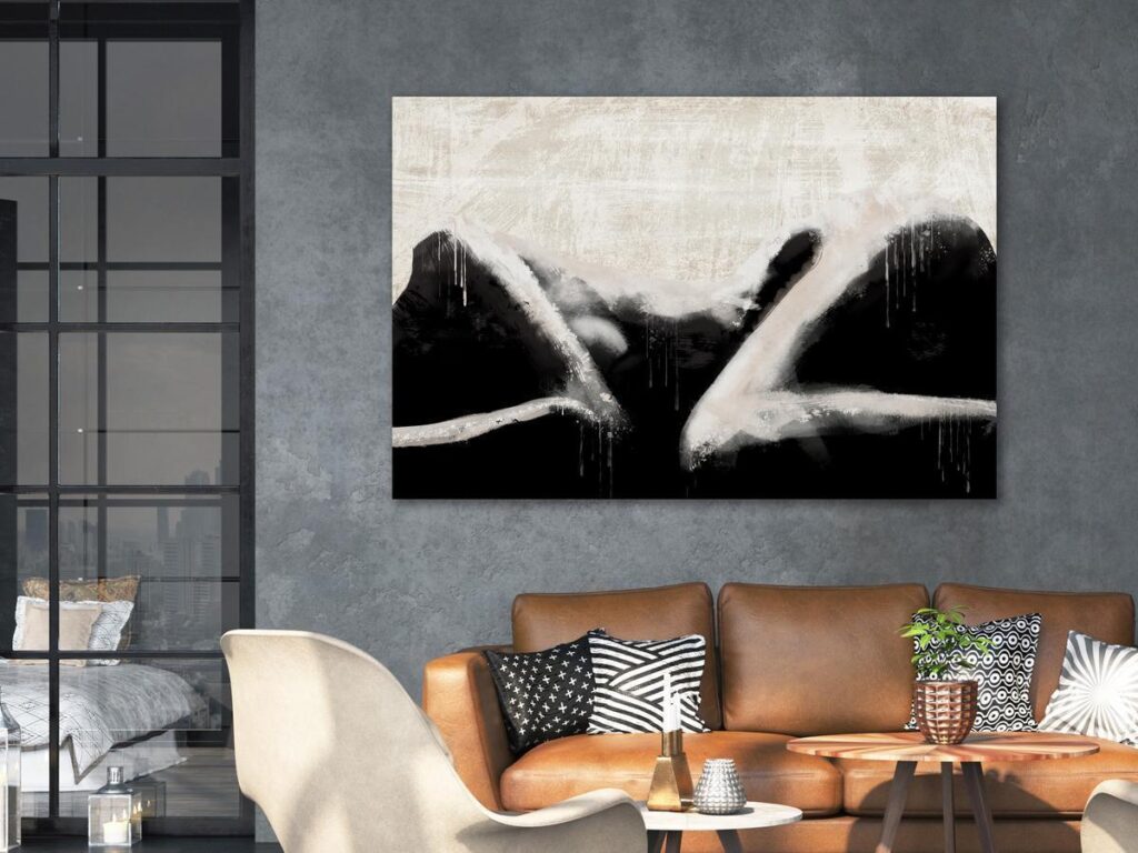 Schilderij - Lying Beauty (1 Part) Wide - Afbeelding 2