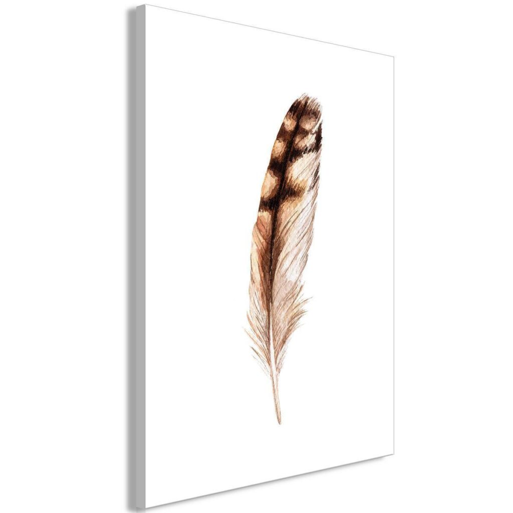 Schilderij - Magic Feather (1 Part) Vertical - Afbeelding 2