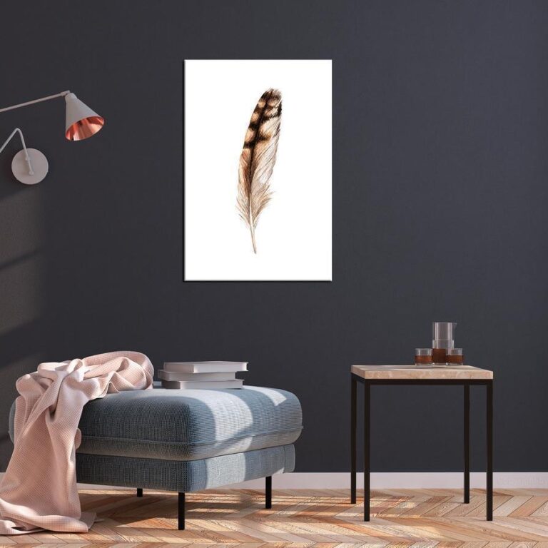 Schilderij - Magic Feather (1 Part) Vertical
