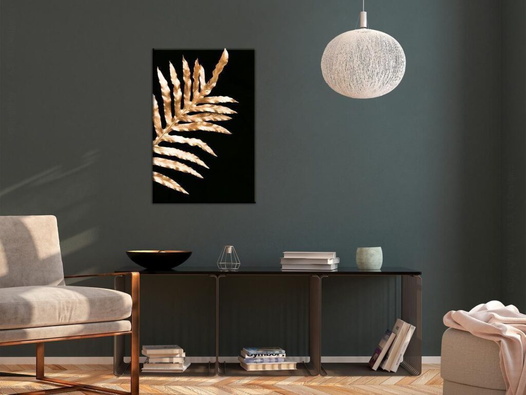 Schilderij - Magic Fern (1 Part) Vertical