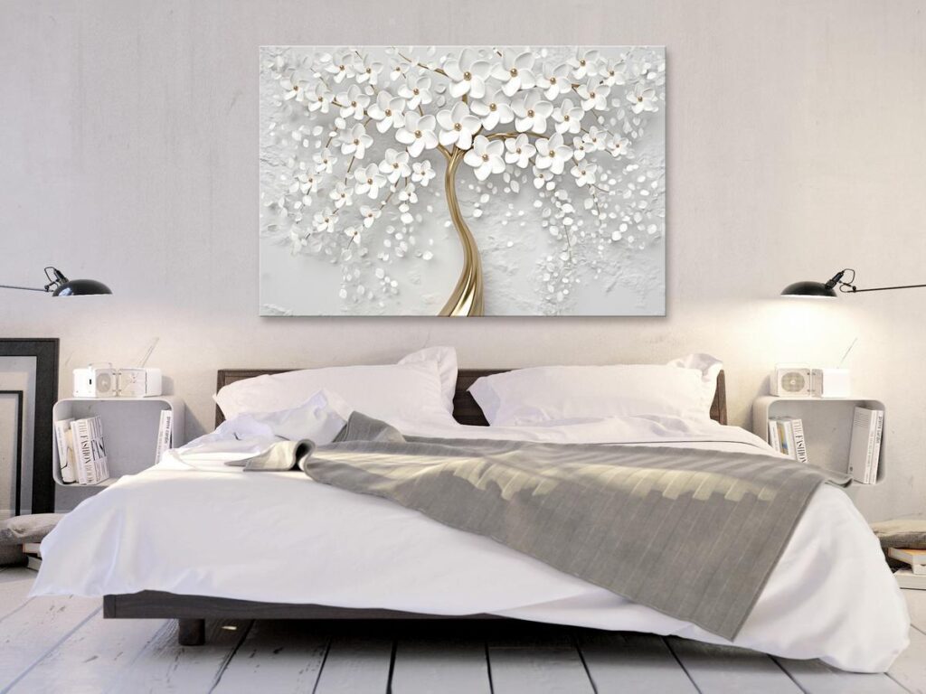 Schilderij - Magic Magnolia (1 Part) Wide - Afbeelding 2