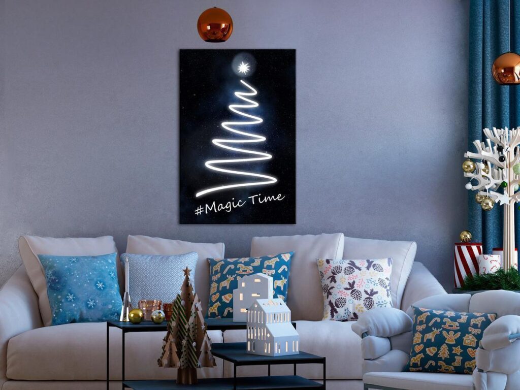 Schilderij - Magic Time (1 Part) Vertical