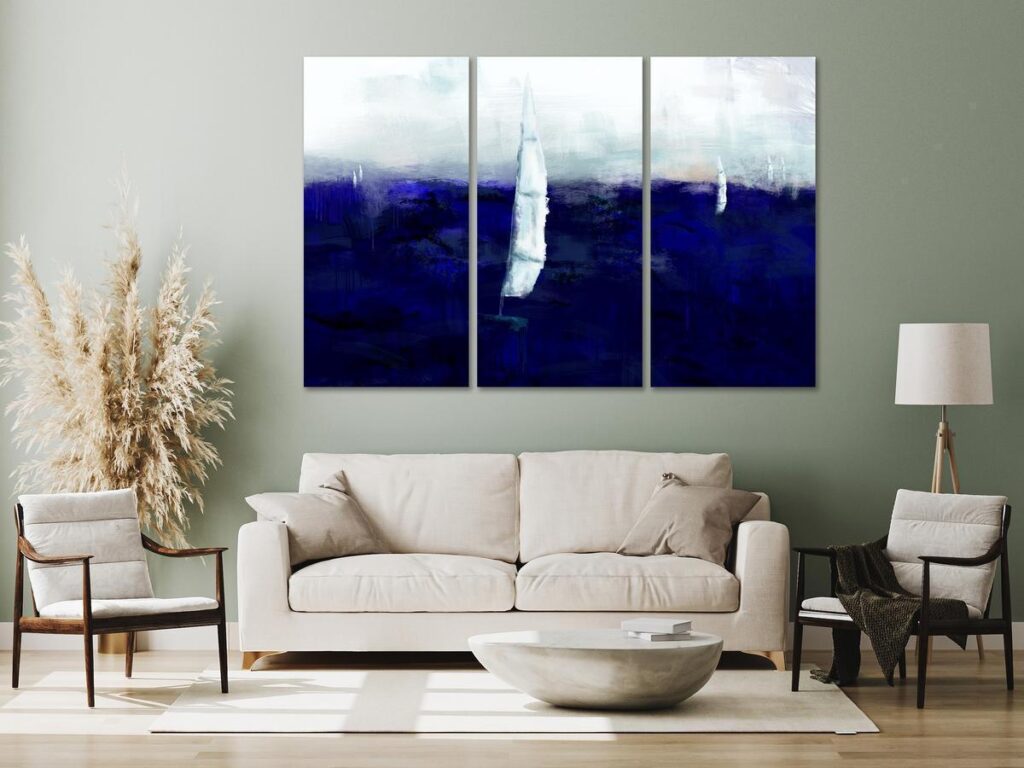 Schilderij - Maritime Memory (3 Parts)