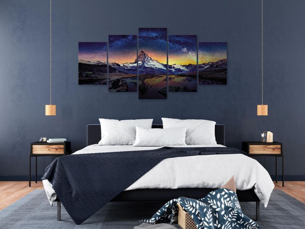 Schilderij - Matterhorn (5 Parts) Wide - Afbeelding 2