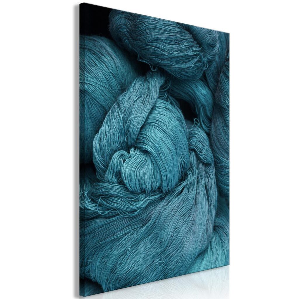 Schilderij - Melancholic Wool (1 Part) Vertical - Afbeelding 2