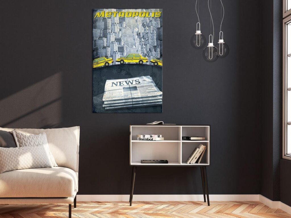 Schilderij - Metropolis (1 Part) Vertical