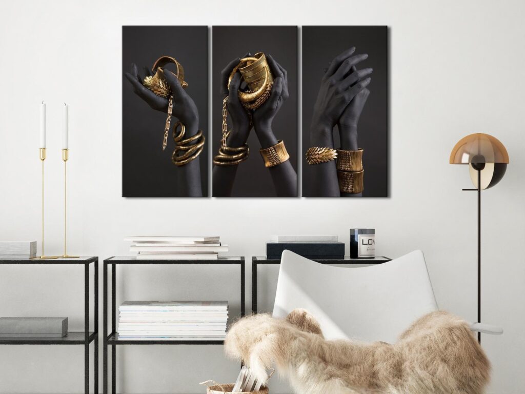 Schilderij - Midass Touch (3 Parts)