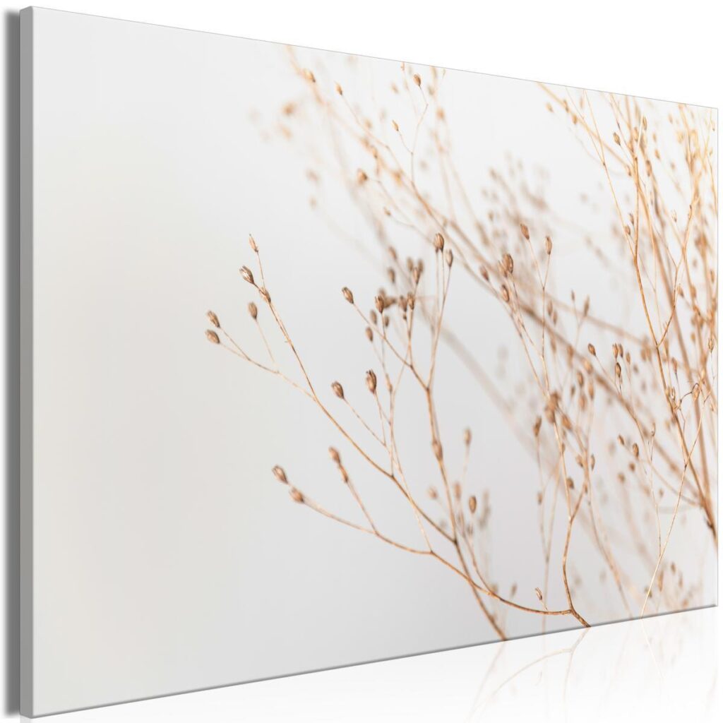 Schilderij - Minimalist Twig (1 Part) Wide - Afbeelding 2