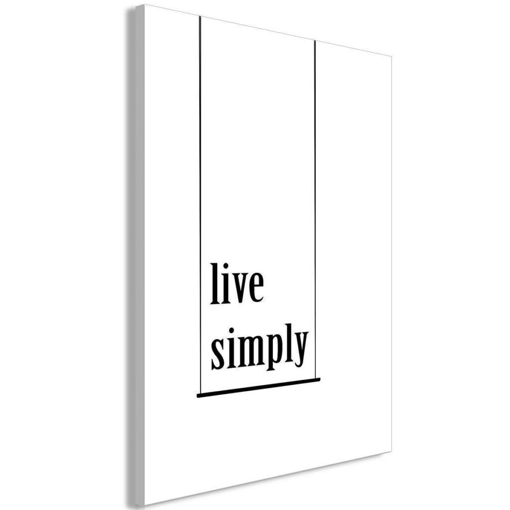 Schilderij - Minimalistic Motto (1 Part) Vertical - Afbeelding 2