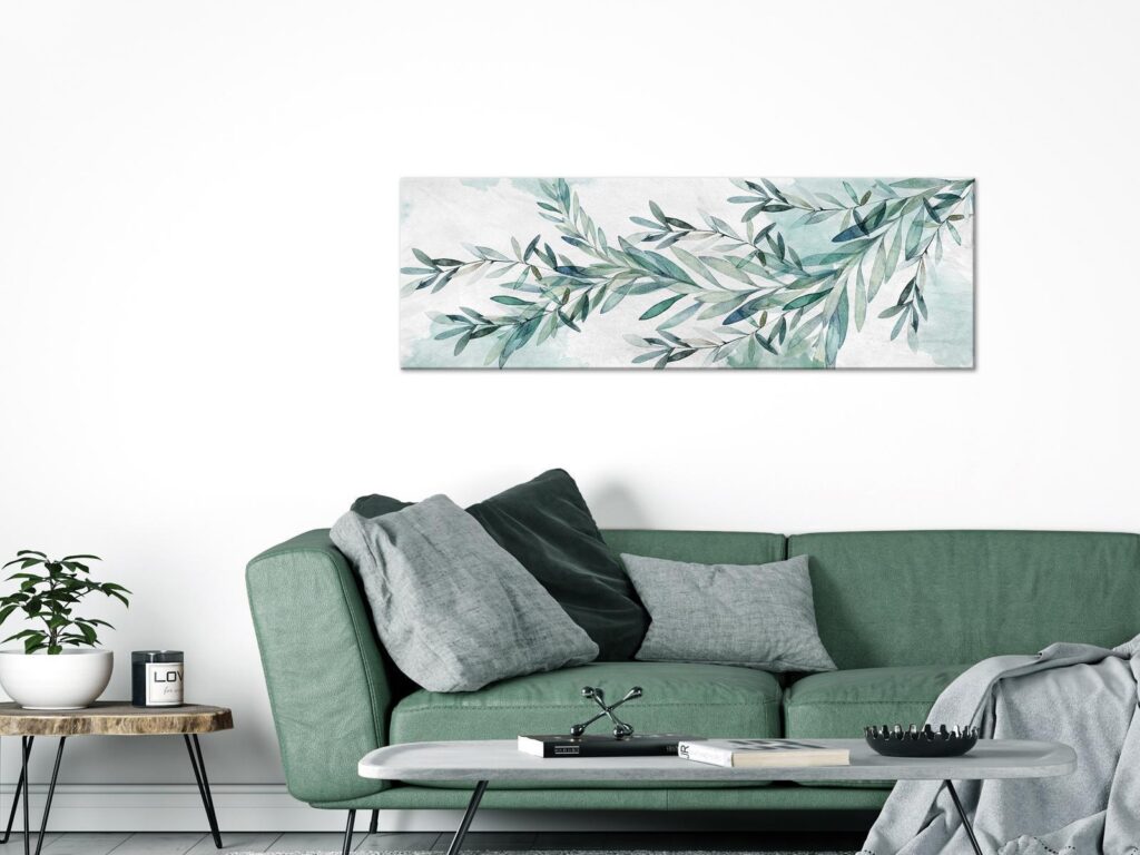 Schilderij - Mint Calm - Afbeelding 2