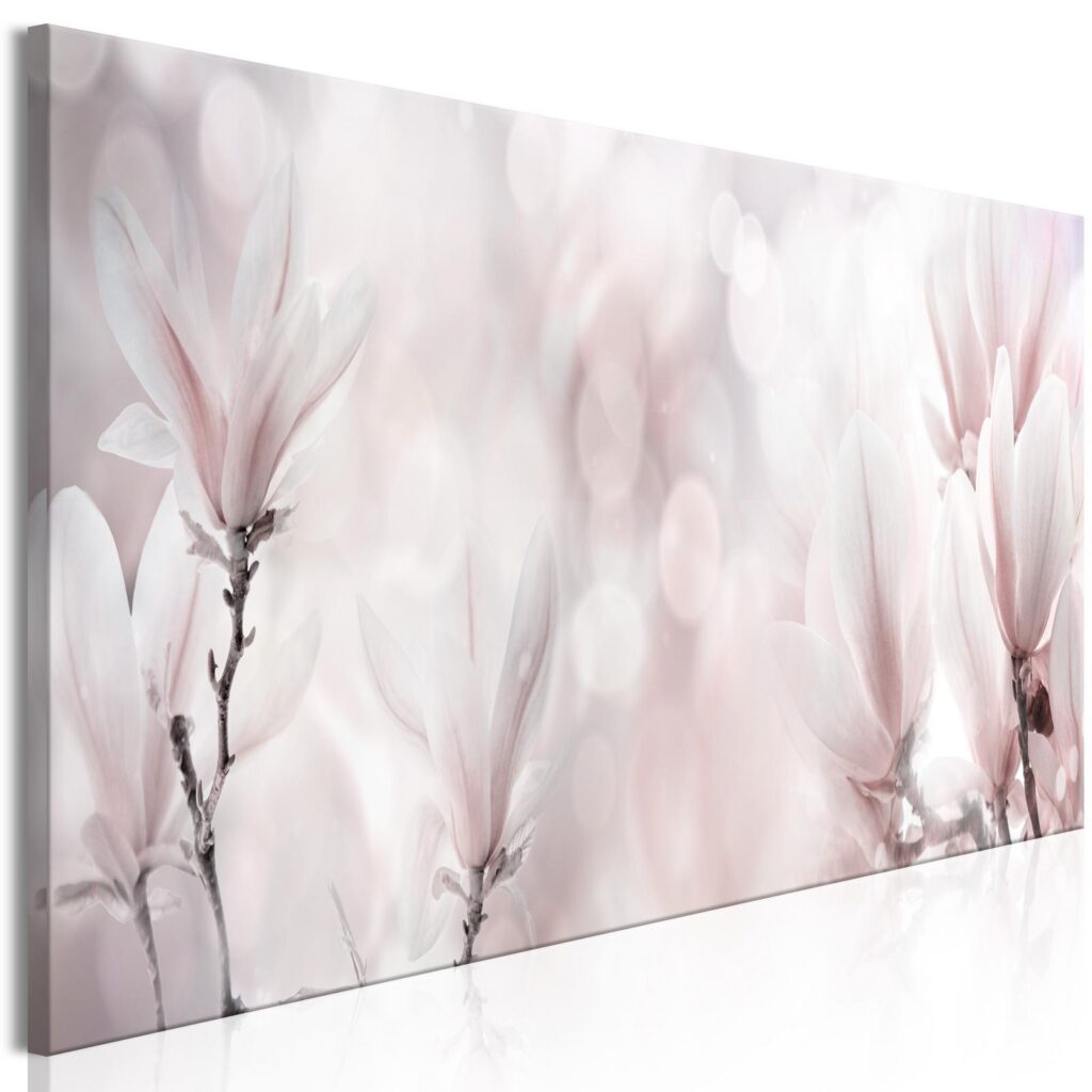 Schilderij - Misty Flowers (1 Part) Narrow - Afbeelding 2