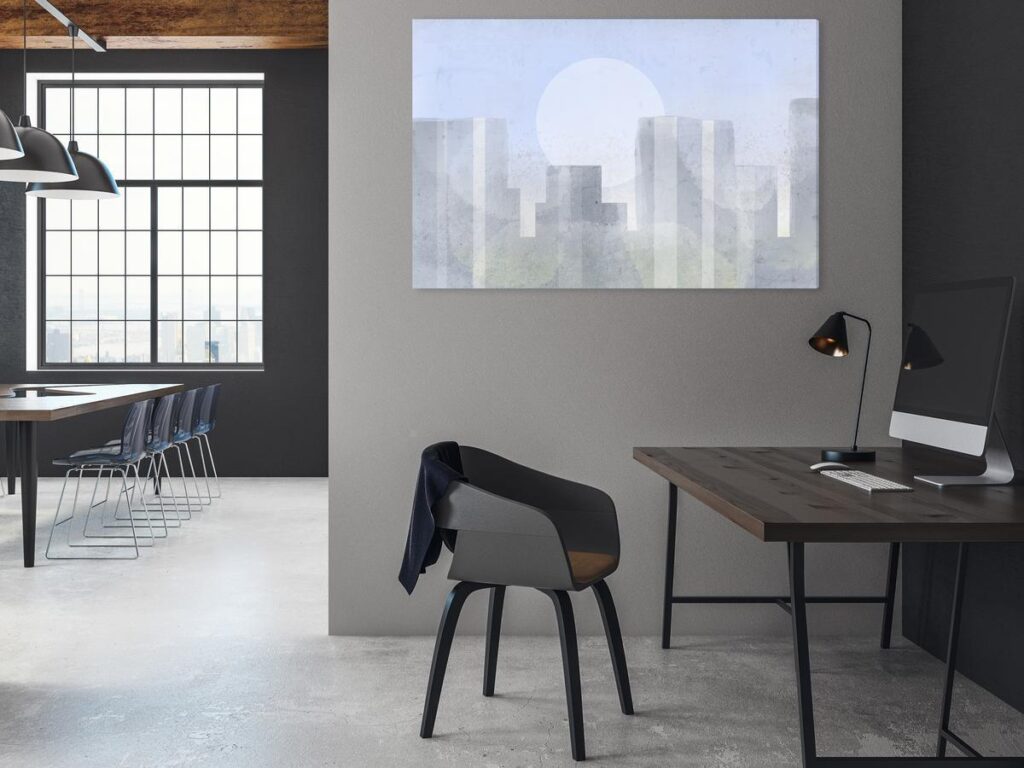 Schilderij - Modern City (1 Part) Wide - First Variant