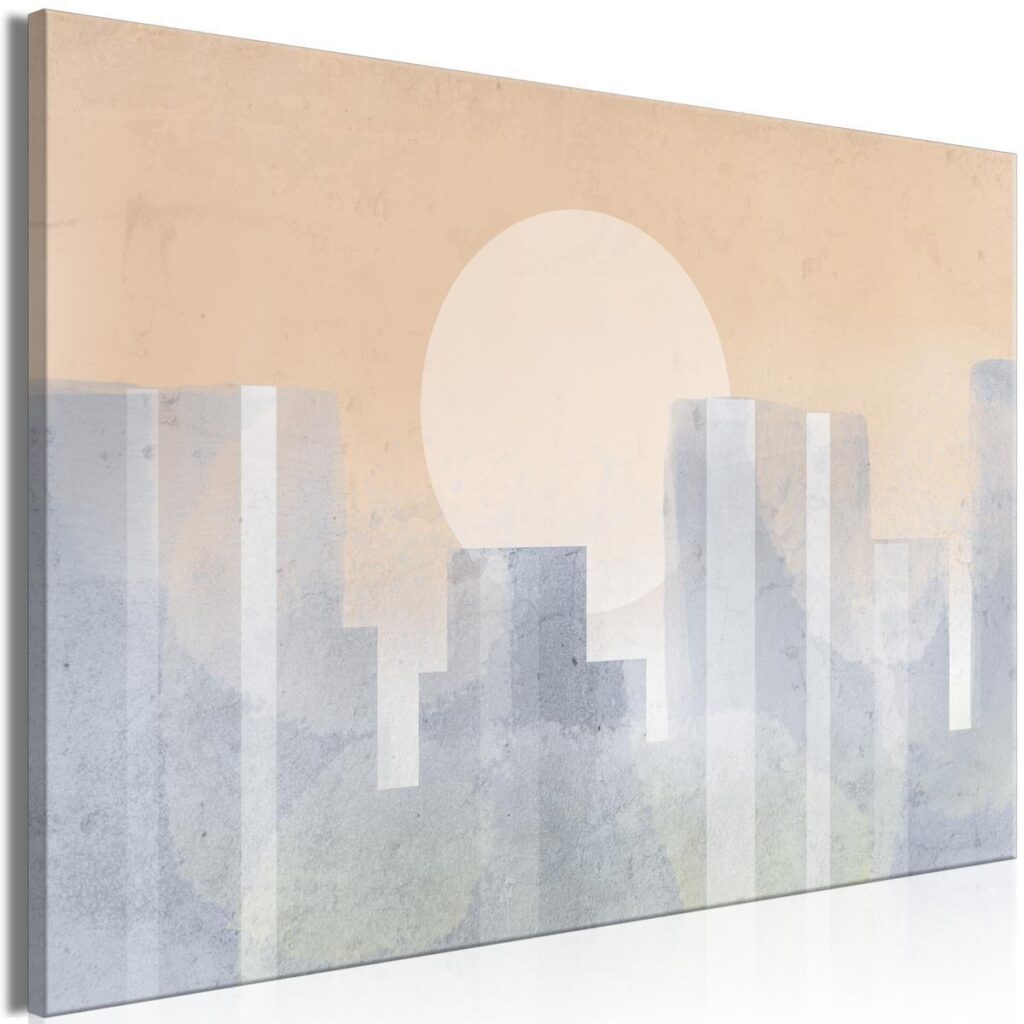 Schilderij - Modern City (1 Part) Wide - Second Variant