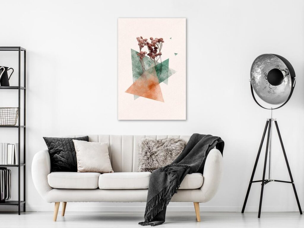 Schilderij - Modernist Flower (1 Part) Vertical