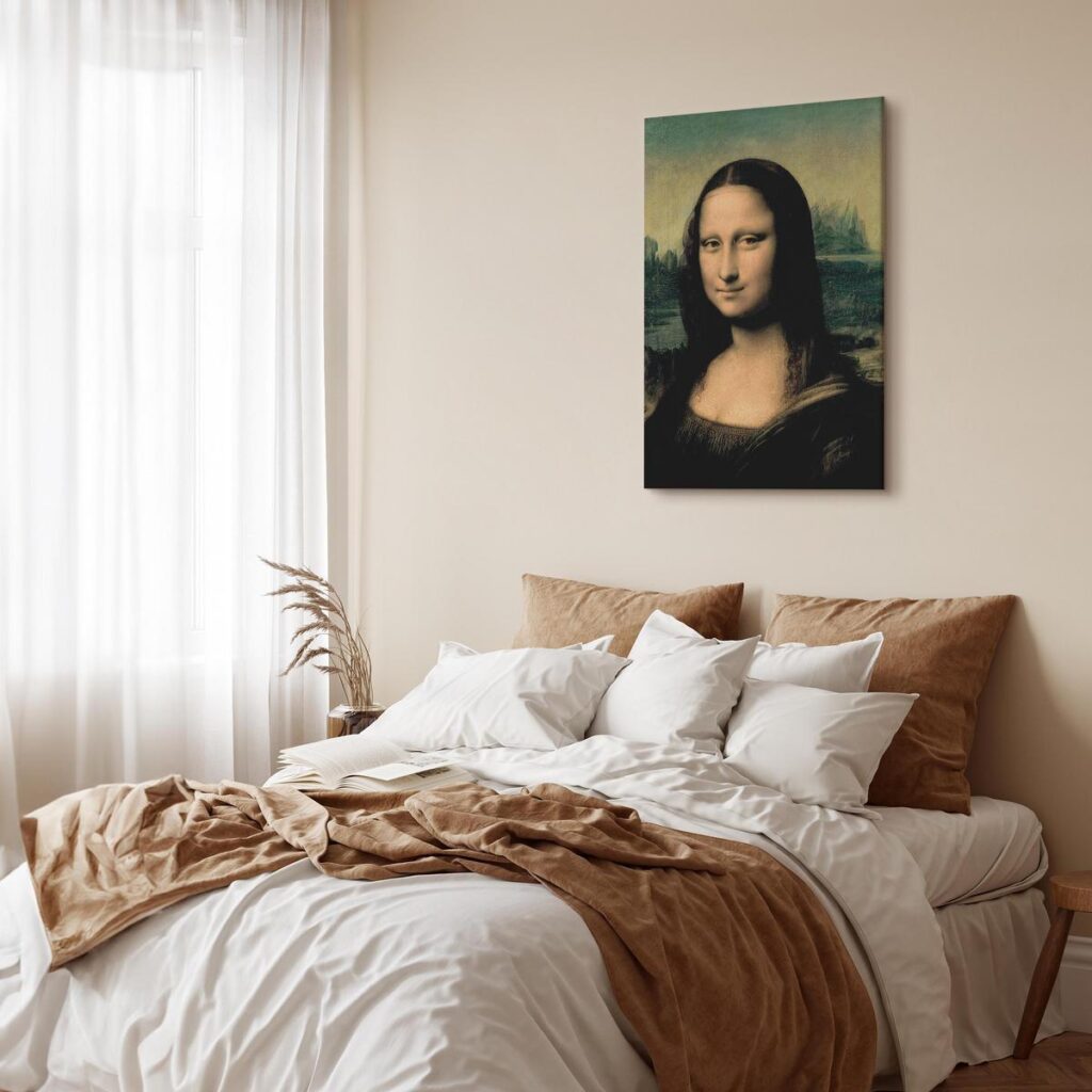 Schilderij - Mona Lisa (fragment) - Afbeelding 2