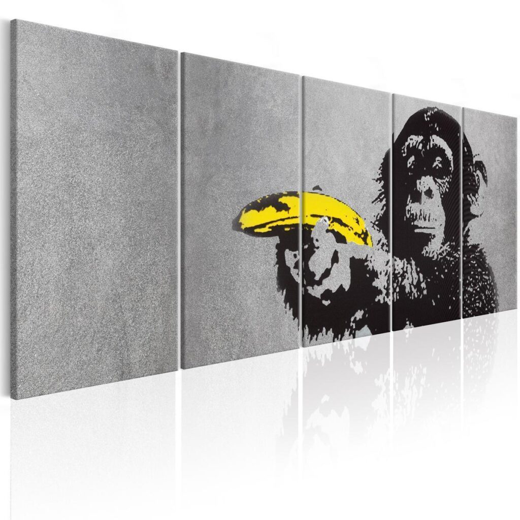Schilderij - Monkey and Banana - Afbeelding 2