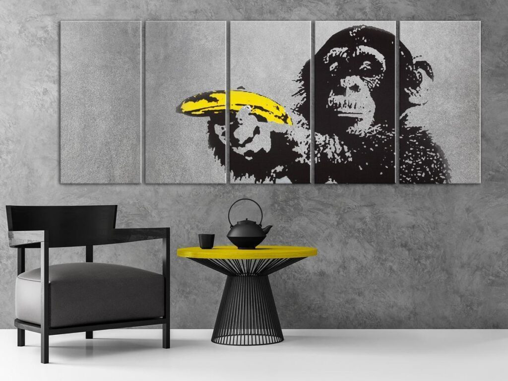 Schilderij - Monkey and Banana