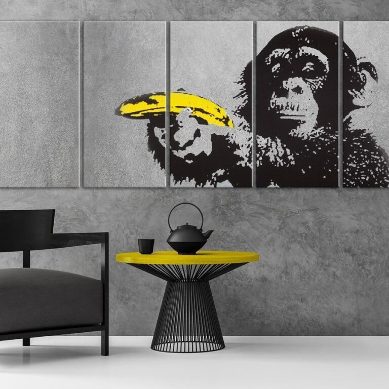 Schilderij - Monkey and Banana