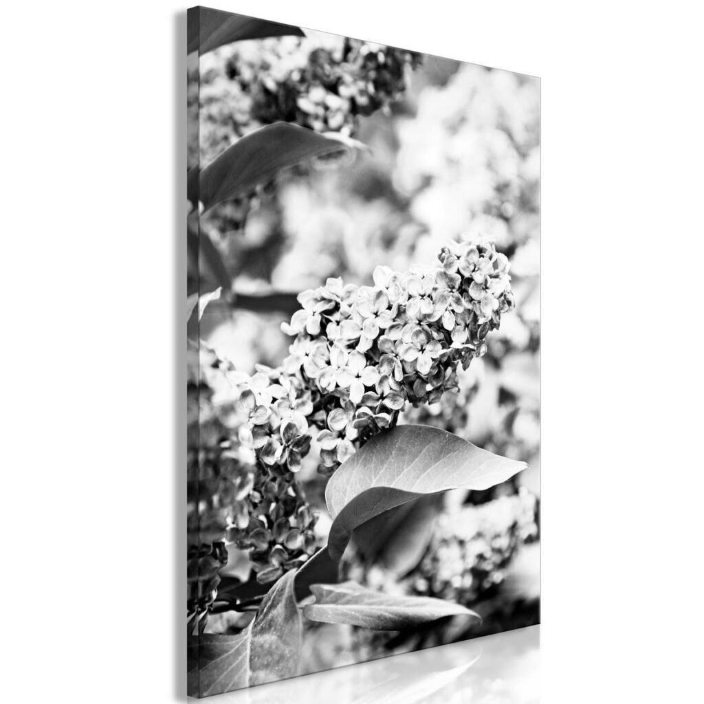 Schilderij - Monochrome Lilac (1 Part) Vertical - Afbeelding 2