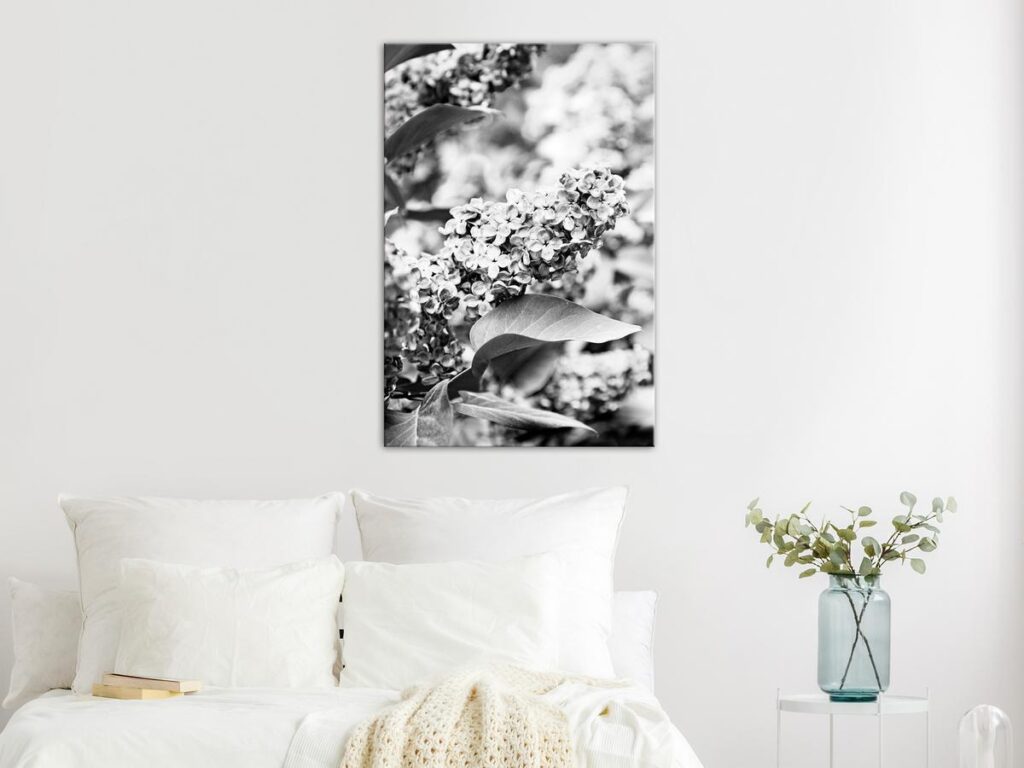 Schilderij - Monochrome Lilac (1 Part) Vertical